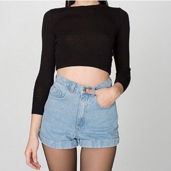 American Apparel high-waisted shorts